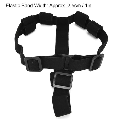 Adjustable LED Headlamp Strap With Three Sided Angled Mount For Camping Climbing Diving Cavern Night Riding And Work Use Universal Headband