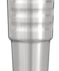 32 oz stainless steel tumbler with vacuum insulation and TwistTop lid, brushed finish, ideal for travel and outdoor adventures