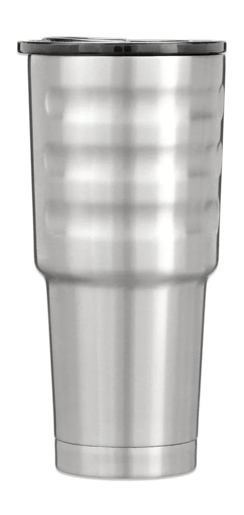 32 oz stainless steel tumbler with vacuum insulation and TwistTop lid, brushed finish, ideal for travel and outdoor adventures