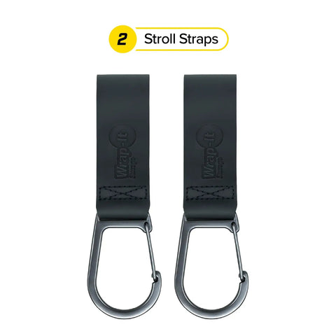 Stroller Strap 2 Pack With Hook and Loop Attachments for Diaper Bags Golf Push Carts Luggage and More Everyday Baby Stroller Accessories