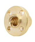 Close view of Two Pack Brass Nut For T8x8 Lead Screw 8mm Diameter Acme Thread 2mm Pitch 4 Start 8mm Lead For 3D Printer Z Axis