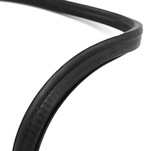 Close-up of 20 Foot EPDM Rubber Trim Seal With Top Bulb For Edge 1/16 Inch To 1/8 Inch, Weatherproof Gasket That Blocks Moisture And Dust