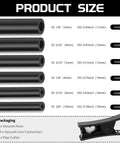 Five Foot Automotive Vacuum Hose Kit With 64 Vacuum Hose Connectors And 6 Vacuum Lines Pipe Cutter Silicone Hoses sizes chart