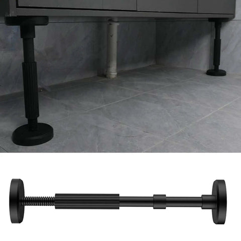 Adjustable Height Furniture Leg With Anti Shake Foot Nylon Rustproof Sink Support Leg For Cabinets 18cm To 45cm installation view