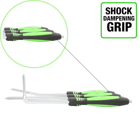 Seam Splitter Set For Auto Body Panels And Beefy Weld Removal Tools with shock-dampening grip, straight, 30° and 90° splitters shown.