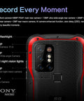 Built Like A Tank Heavy Duty Rugged Smartphone With ATEX Zone 1 Safety Rating, featuring multiple cameras and dual flashlight.