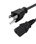 End views of Eight Foot Heavy Duty AC Power Cord With Three Prong NEMA To C13 Plug For Gemini Junior Cutting Embossing Machine.