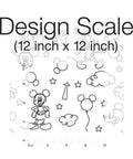 Disney Mickey Mouse Icons Silver Peel And Stick Wallpaper Easy To Apply No Mess Removable And Repositionable Self Adhesive Wall Covering Design Scale