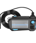 Dual Lens HD Inspection Camera With Bright 4.5 Inch Screen showing control panel and flexible cable for plumbing and HVAC use.