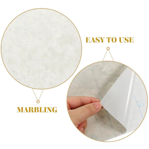Peel And Stick Marble Wallpaper Roll Covers Countertops And Fridges With A Slick Removable Oil Proof Finish Straight Up Easy Self Adhesive Marbling Decal That Adheres Tight Without Residue For A Solid Home Upgrade, showing smooth marble pattern and easy peel backing.