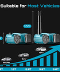 Cordless Electric Car Jack 5 Ton Beast With 21V Battery Hydraulic Lift suitable for sedans, SUVs, MPVs visual size chart