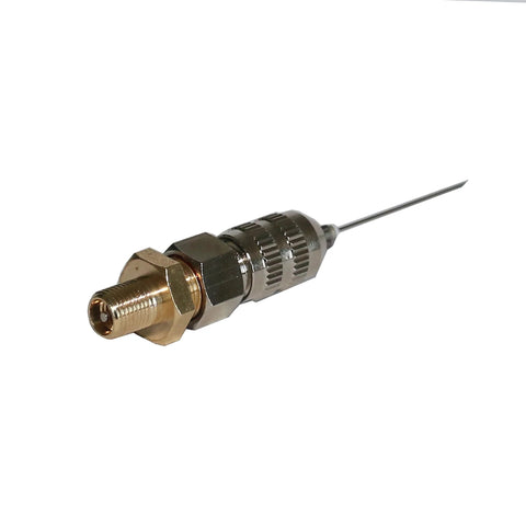 XZT nitrogen needle valve for shock absorbers with Schrader valve; brass and chrome fittings