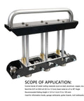 Three-Station Roller Bender For Sheet Metal 0.3-1.0 mm Folding 13-130 mm Bends 90 Degree Angle Standing Seam Roofing Tool