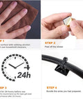 Instruction steps for Self Adhesive Wire Clips And Cable Zip Tie Mounts 1 Inch With 8 Inch Zip Ties Black UV Protected Outdoor