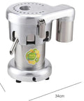 Heavy Duty Commercial Citrus Juicer Machine 370W Electric High Speed Extractor 2800 RPM stainless steel design and quick drain spout.