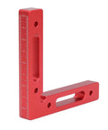 90 Degree Positioning Square Aluminum Alloy Right Angle Tool For DIYers Woodworking Projects Cabinets Drawers Boxes Frames With Clear Inch And Millimeter Scales Anodized Red Finish Lightweight Durable, 120mm red aluminum square