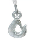 Metal hook with steel cable for Heavy Duty 1760 Lb Electric Hoist With Remote Control 110V Overhead Winch Steel Cable.