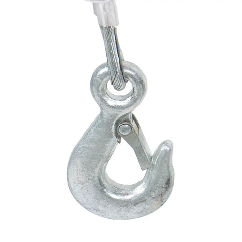 Metal hook with steel cable for Heavy Duty 1760 Lb Electric Hoist With Remote Control 110V Overhead Winch Steel Cable.