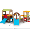 Young Explorers Modular Outdoor Playset For Kids Ages 18 Months To 6 Years Backyard Toddler Playground With Slide Climb And Playhouse