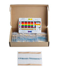 600Pcs One Quarter Watt 30 Value 1% Precision Metal Film Resistor Kit Set 10 Ohm To 1 Mega Ohm in open box with labels