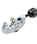 Screw Feed Tubing Cutter For 5/8 To 2 1/8 Inch Tubing With Ergonomic Knob And Foldaway Reamer, Delivers Clean Square Cuts