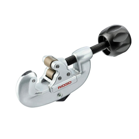 Screw Feed Tubing Cutter For 5/8 To 2 1/8 Inch Tubing With Ergonomic Knob And Foldaway Reamer, Delivers Clean Square Cuts