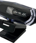 4K Ultra HD Webcam with Stand and LED RGB Lighting, 95 Degree Wide Angle, Auto Focus, 1080P60FPS Video, USB 2.0 for Video Conferencing