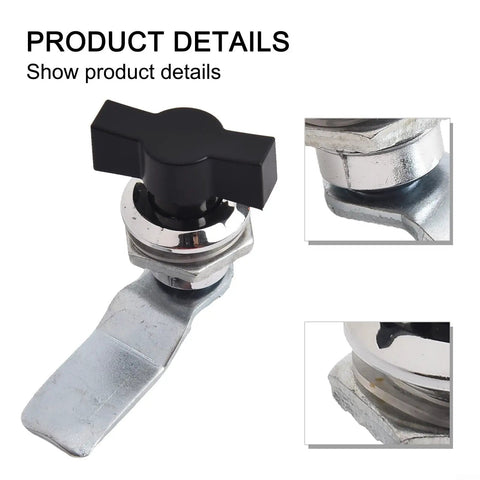 Keyless Cam Lock For Cabinets Lockers And Mailboxes With Turn Tongue Latch, Durable Aluminum Alloy