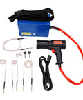 Portable 1500W Magnetic Induction Heater Auto Garage Essential with heating coils and accessories for rust removal.