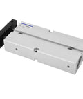 Double Rod Pneumatic Air Cylinder 20mm Bore 75mm Stroke Aluminum Alloy Double Acting Built Tough With Hard Oxidation Treatment