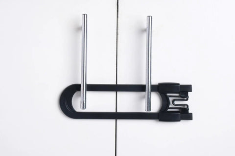 Sliding Cabinet Locks For Kid Proofing Adjustable Child Safety Latches For Knobs And Handles 10 Pack No Adhesive Drilling Or Tools Black