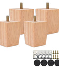 Brushed Gold Leveling Feet Set Of Four For Solid Wood Furniture Adjustable 6 10 15 Centimeters Feet For Sofas Tables Cabinet Bed Chairs