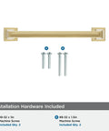 Mulholland Champagne Bronze Cabinet Pull 5-1/16 Inch Center to Center Drawer Handle with screws included