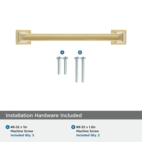 Mulholland Champagne Bronze Cabinet Pull 5-1/16 Inch Center to Center Drawer Handle with screws included