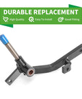 Driver Side Spindle Assembly For Club Car DS Golf Carts 1981 2003 Front Wheel Spindle Replacement Fits Gas And Electric Models OEM Compatible Direct Fit Front Driver Side Spindle For Rugged Replacement On Club Car DS Gas And Electric 1981 To 2003 black steel front driver side spindle assembly