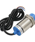 M30 Inductive Proximity Sensor Switch Non Shield Type LJ30A3 15 JDZ 15mm Sensing Range with coiled wire installation view