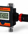 Digital Air Pressure Regulator With Locking Valve For Precise Airflow Up To 160 PSI Inline One Quarter Inch NPT Regulator