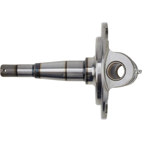 Forged Front Spindles With King Pins For Ford 1928 1948, shown in polished one-piece 4140 steel, round back design.