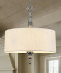 Nine Light Sputnik Chandelier With Clear Glass Rods Dope Modern Satellite Ceiling Light For Dining Room Kitchen Island Bedroom Living Room Foyer Nickel Finish 28.3 Inch Diameter