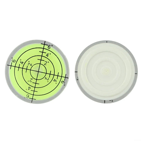 for mini Bubble Level 32x7mm for acrylic Horizontal for spirit Gauge with green fluorescent liquid and measurement lines.