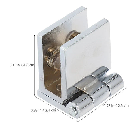 Heavy Duty Glass Door Hinges No Drill Install Pivot Hinges For Shower Enclosures Zinc Alloy 4 Pack Fits 5 To 8mm Glass