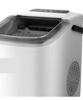 View of the countertop ice maker's top opening and control panel for Freshly Chilled Bullet Ice Anytime With This Sick Countertop Ice Maker For Backyard Hangouts Compact Portable Design Drops Twenty Six Pounds Daily Self Cleaning Feature Keeps The Party Rolling.
