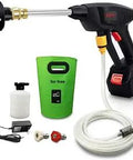Cordless Battery Powered Pressure Washer No Plug Needed Portable High Power Cleaner With 6 In 1 Adjustable Nozzle Black