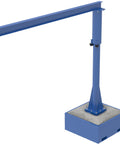 Shop Floor Ready 10 Ft I Beam Portable Jib Crane With 250 Lb Capacity Steel Warehouse Lifter Concrete Filled Base