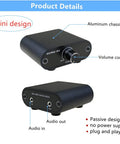 Inline Three Point Five Millimeter Audio Volume Controller Box With One Eighth Inch Aux In Output Aluminum CNC Chassis