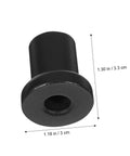 Carbon Steel Sliding Barn Door Track Spacers Kit 4 Pack Durable Wall Mount Connectors close-up view showing dimensions