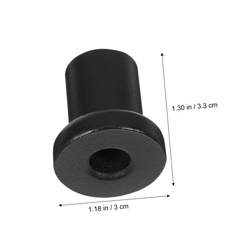Carbon Steel Sliding Barn Door Track Spacers Kit 4 Pack Durable Wall Mount Connectors close-up view showing dimensions