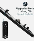 Heavy Duty Doorbell Backplate Replacement For Two Hole Video Doorbell Models With Upgraded Plastic Mounting Plate and Sturdy Metal Lock Clip Kit, showing secure locking clip and durable design.