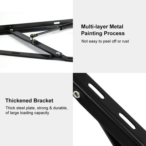 Heavy Duty Steel Bed Lift Mechanism For Storage Beds Supports 176 To 264 Lbs smooth multi-layer painting and thick steel bracket.