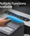 Hand adjusting control panel of Quick Bullet Ice Maker For Countertop No Fuss Cleanup Makes Fresh Cubes In Six Minutes.